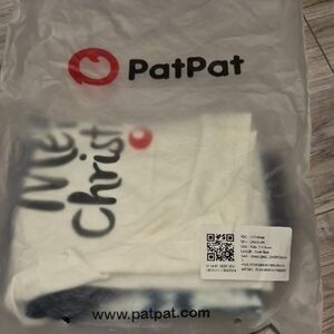 PatPat White and Black T-Shirt